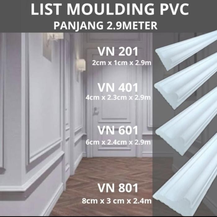 LIST MOULDING PVC / WALL MOULDING PVC / DECORASI DINDING