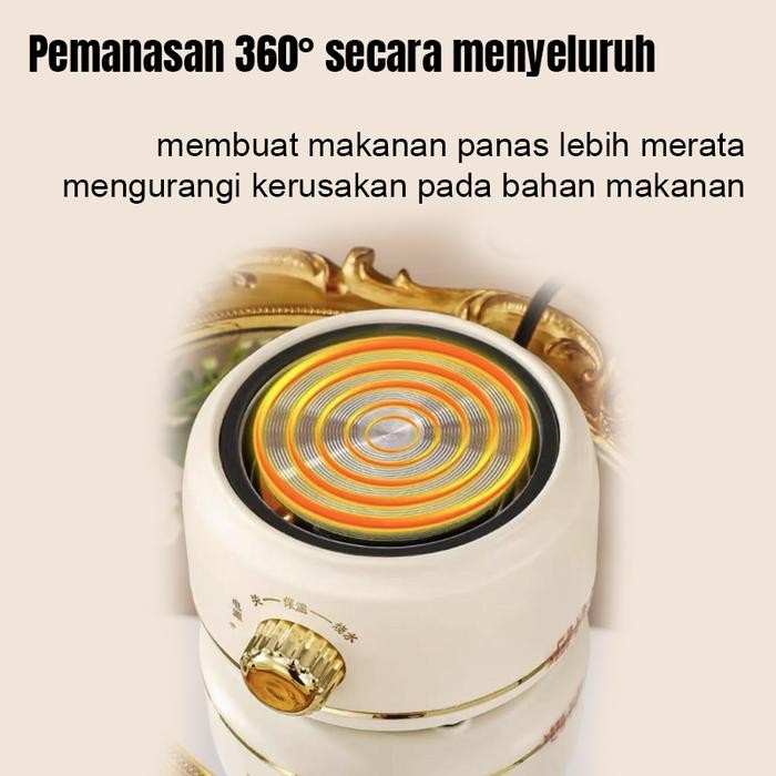 Teko Listrik Pemanas Air Listrik Mini Transparan Portabel Low Watt Kecil Cangkir Kantor Kamar Tidur