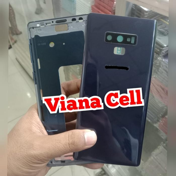 frame lcd + backdoor samsung note 9 N960 N960F kesing housing fullset
