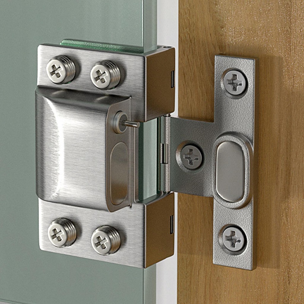 Floor Latch Lock Keyless Sliding Door Lock Door Stopper Push Sliding Door Lock for Store Glass Door