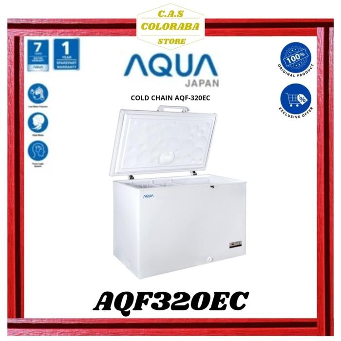 CHEST FREEZER AQUA AQF320EC FREEZER BOX 306 L AQF320 AQF 320 EC Kode 738
