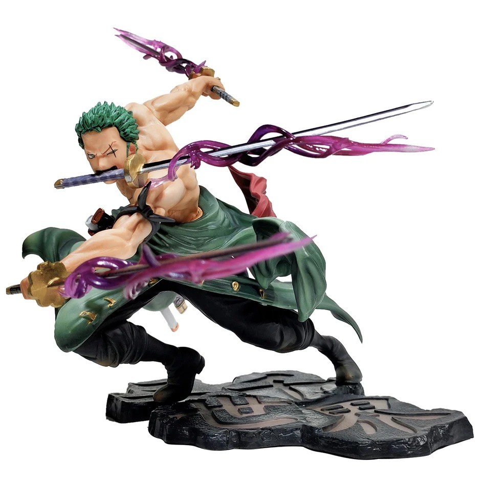 Anime One Piece 10Cm Roronoa Zoro Three-Blade Sa-Maximum Manga Figure Anime Statue Pvc Model