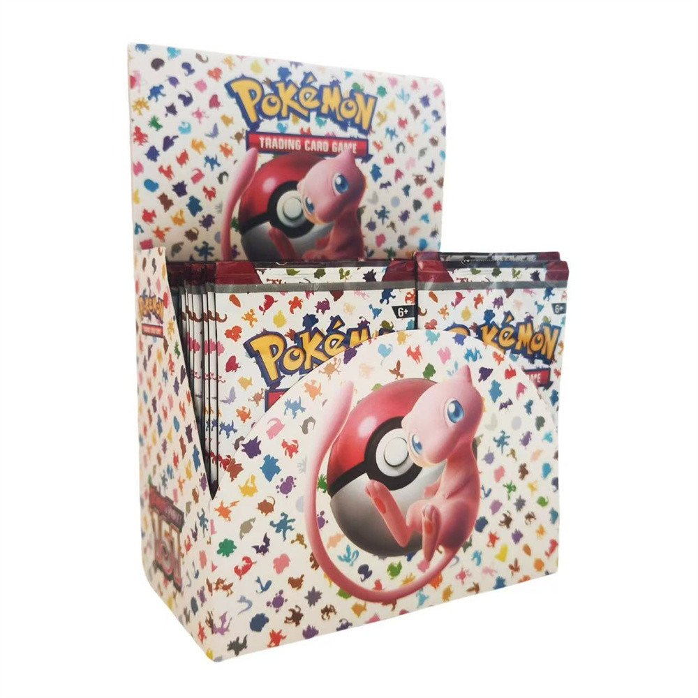 324/360 PCS Pokemon Cards 151 Surging Sparks Stellar Crown Deck Box Pikachu English Party Games