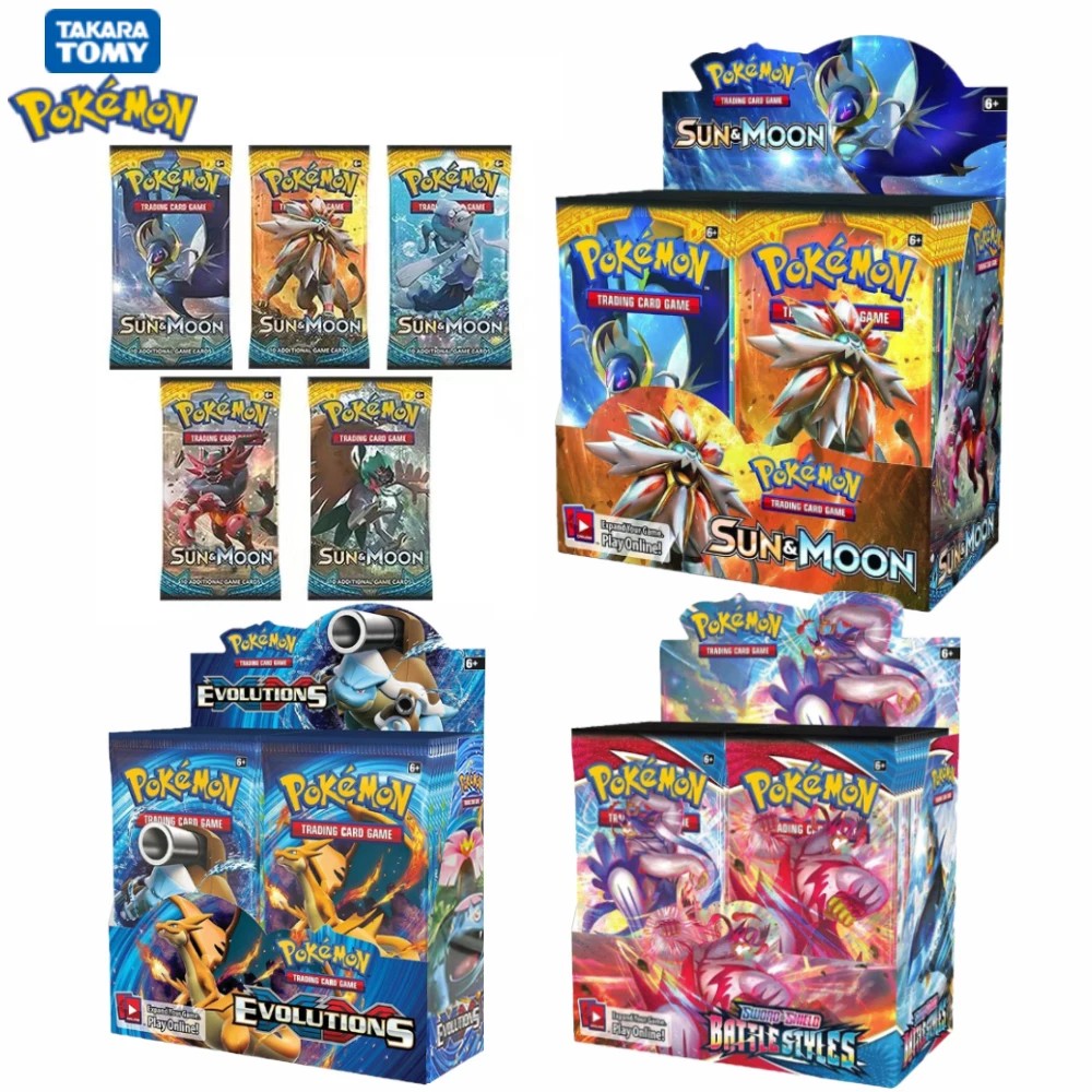 Pokemon Card TCG: 324Pcs Evolutions Scarlet Violet Brilliant Stars Booster Box Pokemon Cards 36 Pack