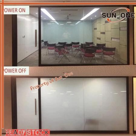 Smart Film PDLC Transformers Dengan Remote Control Smart Glass Stiker Kaca Film motorized untuk