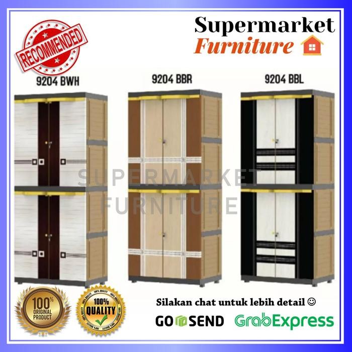 LEMARI PAKAIAN NAIBA 4 SUSUN MINIMALIS MOTIF/LEMARI PAKAIAN MINIMALIS