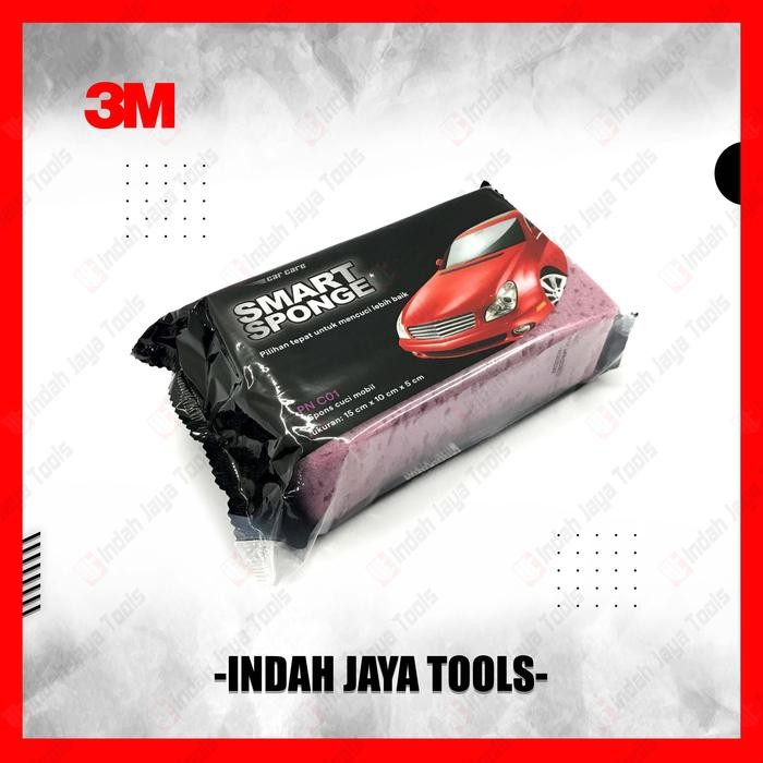 3M PN C01 Busa Spons Cuci Motor Mobil Spon - Sponge Motorcycle Car Poles Kendaraan *