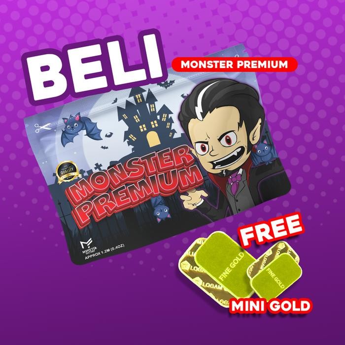 

New MONSTER FACTORY - Premium - Kemasan Besar - Candy Kapas Liqin Ligwid