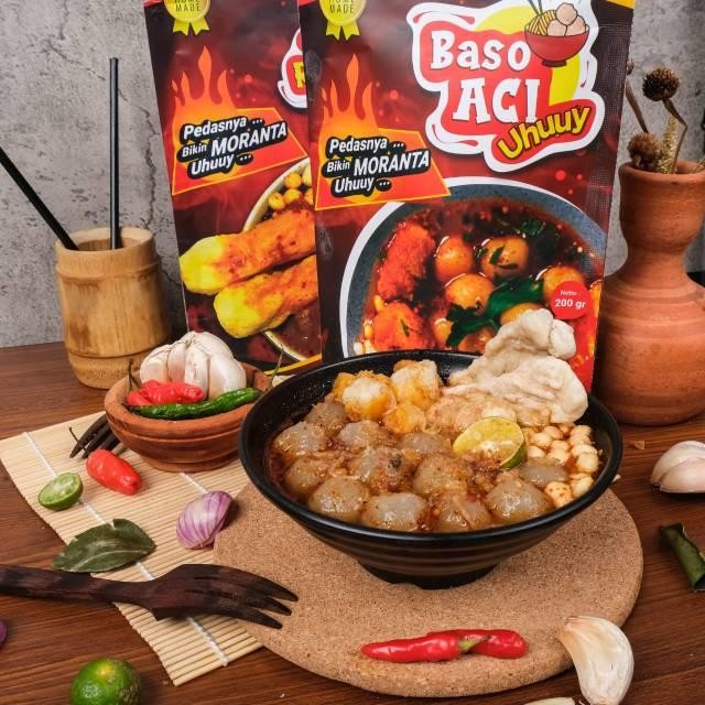 

New Bakso Aci Uhuy PREMIUM UHUUY KHAS GARUT RAOS GARUT ABAH ACONG INSTAN