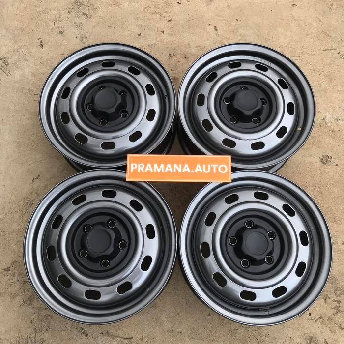 PREMIUM Velg kaleng selbo ring 15 warna gun metal + center dop