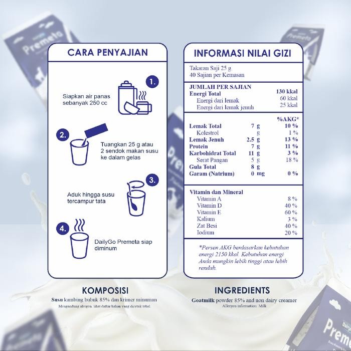 

PREMIUM Susu Kambing Etawa Bubuk Rendah Gula 1 Kg Atasi Nyeri Tulang dan Persendian Pengapuran Gigi