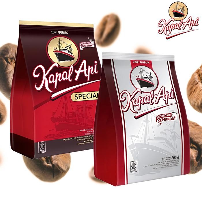 

PREMIUM Minuman Bubuk Kopi Instan * Kopi Kapal Api * Coffee Bubuk Tanpa Gula * 350gr