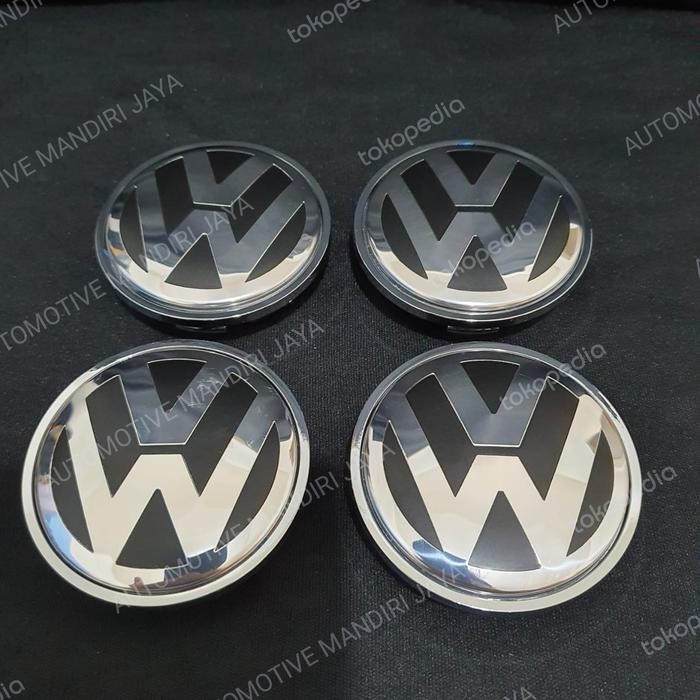 PREMIUM DOP RODA TENGAH TUTUP VELG VW Volkswagen 65mm DOP RODA WHEEL CAP VW