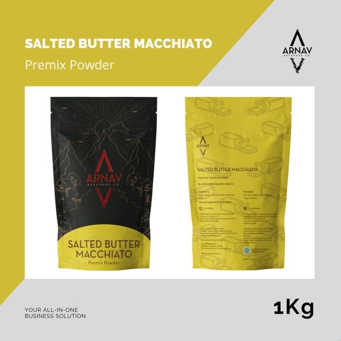 

PREMIUM Salted Butter Macchiato Premix Powder Arnav 1 Kg - Bubuk Premix Macchiato