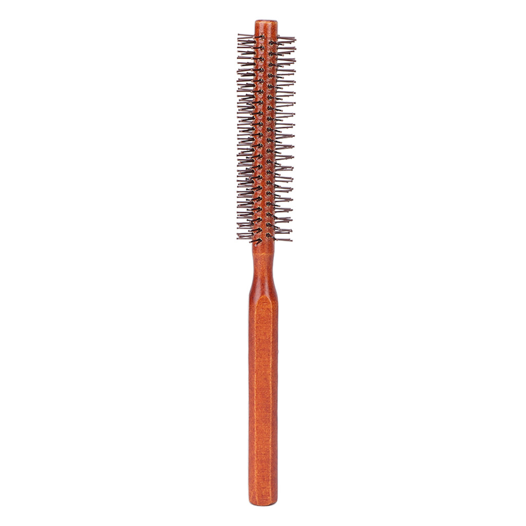 Hair Brush Round Hair Brush Round Styling Hair Brush Curling Roller Hairbrush Small Wood Brush