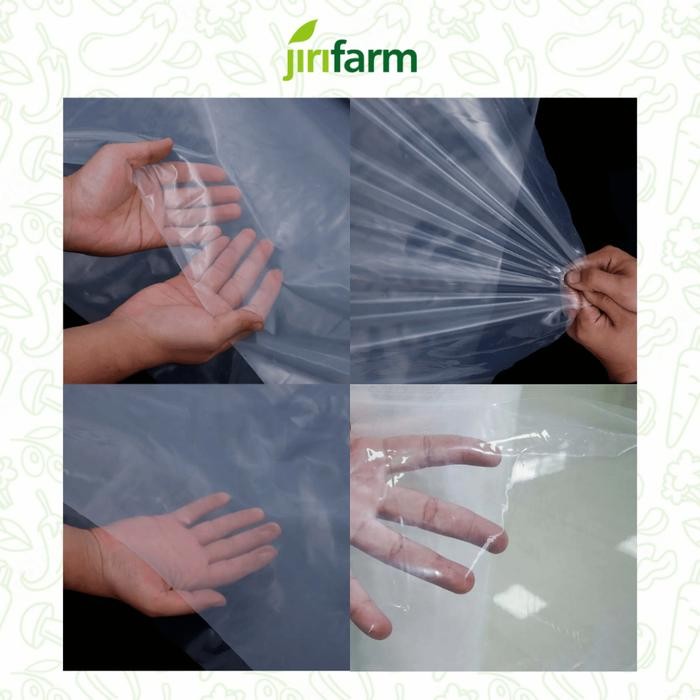 Jirifarm - Plastik Uv Green House Tebal 200 Micron 14% Lebar 6 Meter Eceran Per Meter