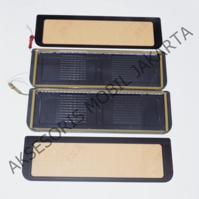 COVER TEMPAT PLAT NOMOR MOBIL AVANZA AKRILIK LAMPU PUTIH REM MERAH