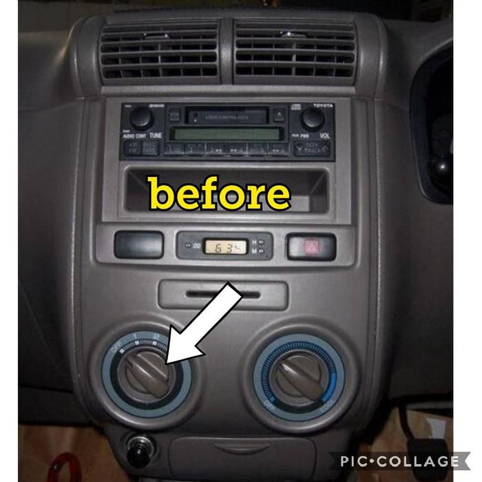 SEPASANG KNOB KNOB PUTARAN TOMBOL AC MODEL ELEGANT AVANZA XENIA LAMA