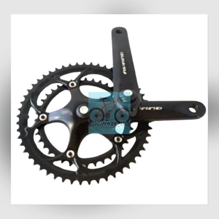 Gear Gir Crank Set Sepeda Balap 2 Speed Avand Alloy 52T 53T As Kotak Gratis Ongkir