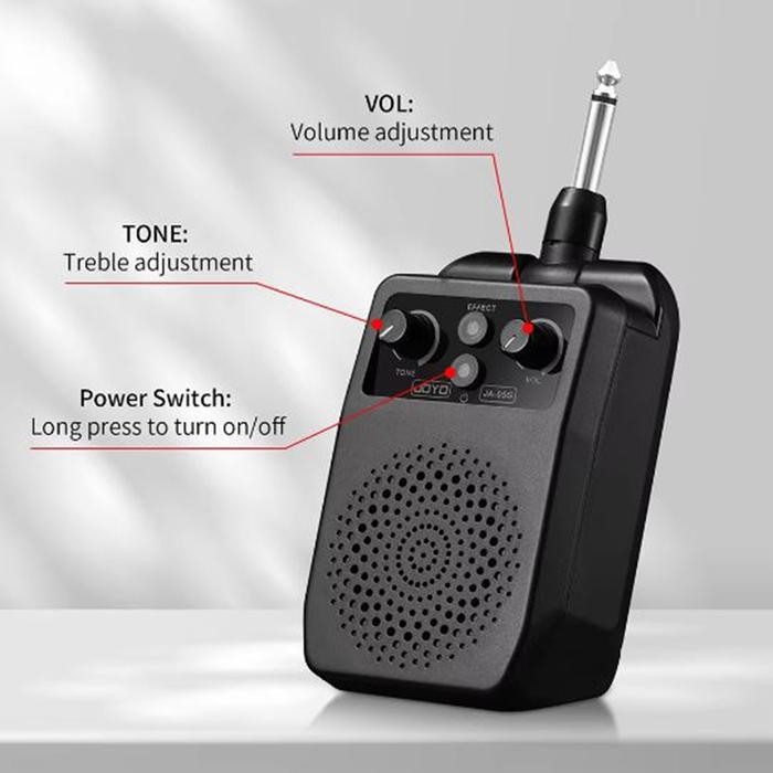 JOYO JA-05G PORTABLE GUITAR AMP - 5W RECHARGEABLE & PLUG-AND-PLAY