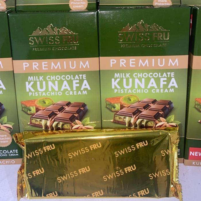 

Osyak.mart Coklat Pistachio Kunafa Coklat Dubai Premium Dark Chocolate Pistachio Original150 gr