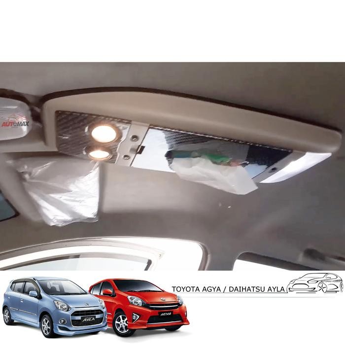 Roof Consule / Kokpit / Tempat Tisu Plafon Mobil Agya / Ayla