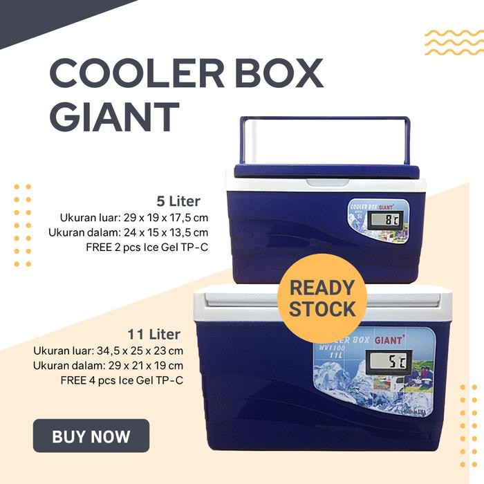 Cooler Box GIANT Vaccine Carrier Box 5 Liter Cool Box 11 Liter