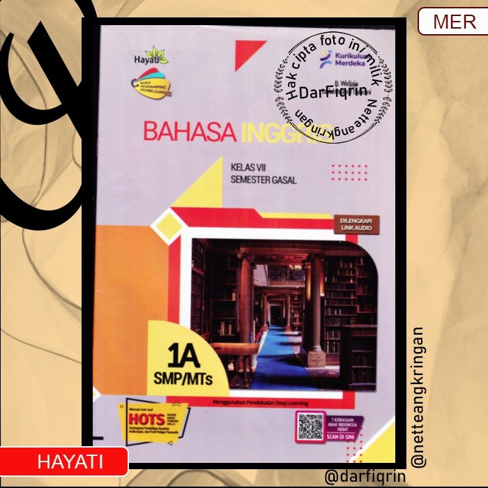 LKS Bahasa Inggris Kelas 7 8 9 Semester 1 SMP/MTs KURMER Kurikulum Merdeka-Hayati-HOTS-Septiarti (H0