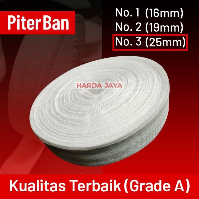Piterban 25mm 1" inch Pita Ban Veterban Dinamo Tali Guling Bantal