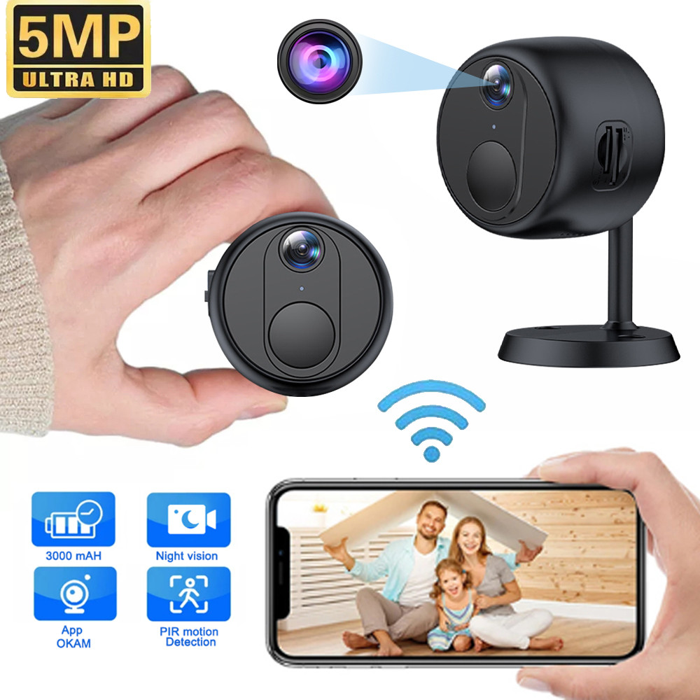 128Gb Mini 4G Or Wifi Security Camera 5Mp Ultra Hd Surveillance Camera 3000Mah Battery Low Power