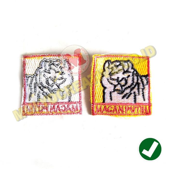 

Bet Tanda Regu Murah Bordir Tanda Regu Macan Putih Atribut Pramuka PREMIUM