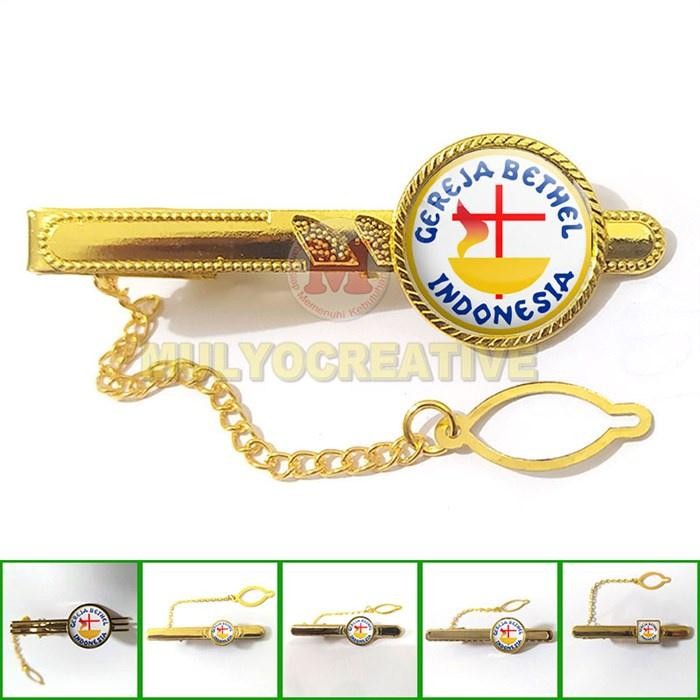 

Jepitan Dasi GBI - Tie Bar Clip Rohani All Model - Jepit Dasi Gereja PREMIUM