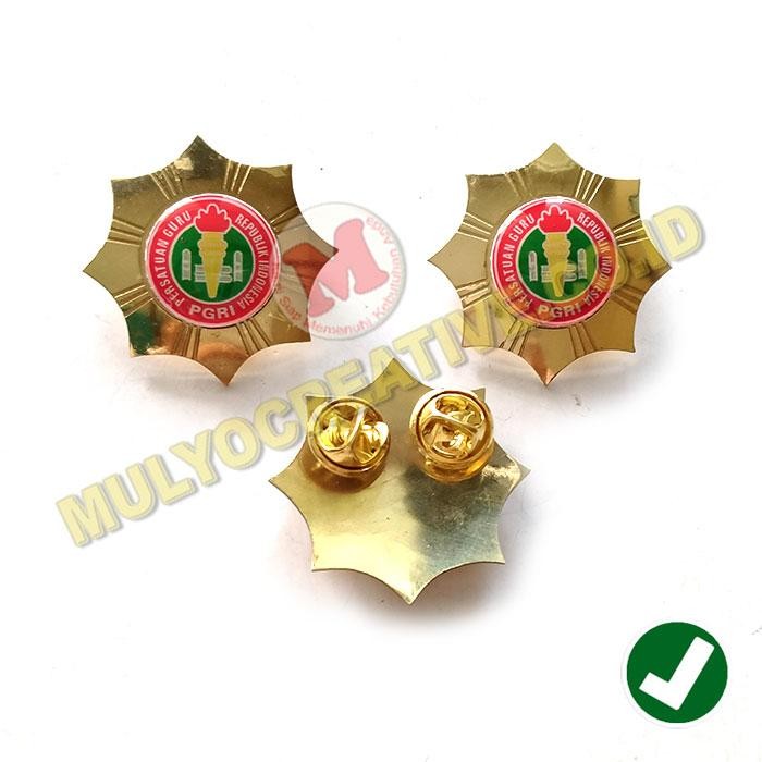 

Pin Bintang Logo PGRI Lencana Pin PGRI Model Bintang Murah PREMIUM