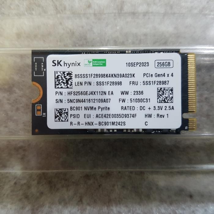 ssd 256 gb m.2 nvme 2242 masih ready