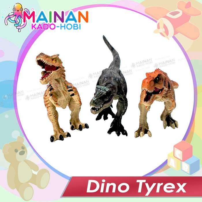 HADIAH ULANG TAHUN MAINAN ANAK MINIATUR ZOO ANIMAL BINATANG HEWAN BONEKA DINO DINOSAURUS TYREX
