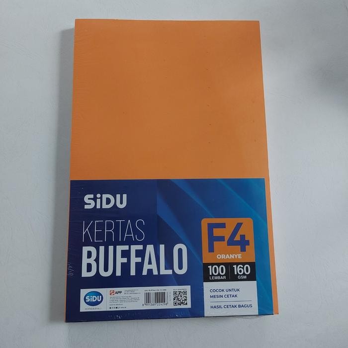 

Kertas Cover Buffalo Folio Sinar Dunia Sidu F4 160Gsm - 1 Pack Isi 100 Lembar Untuk Jilid Dan Print