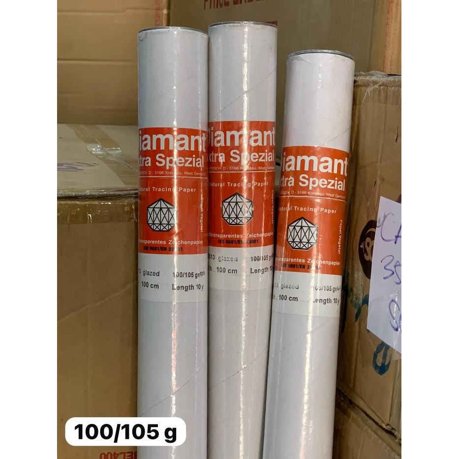 

Kertas Kalkir Roll Uluran 60/65 Atau 80/85 Atau 90/95 Atau 100/105 Gsm Panjang10 Yard Tinggi 100 Cm