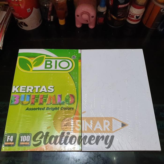 

Cover/Kertas Bufallo Bio Putih 1Pak Isi 100Pc
