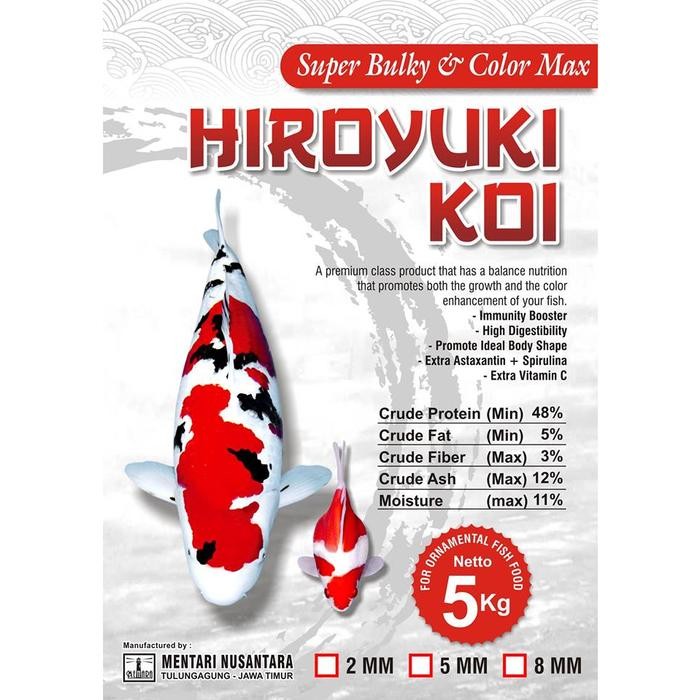 PAKAN IKAN KOI HIROYUKI KOI SUPER BULKY & COLOUR MAX