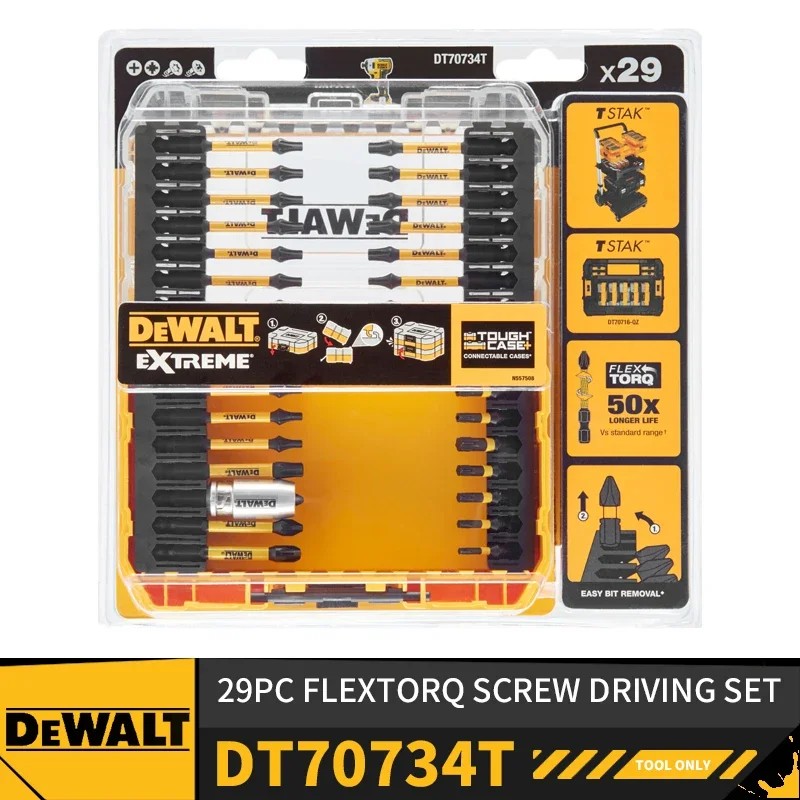 DEWALT DT70734T 29PC FLEXTORQ Screw Driving Bit Set Power Tool Accessories
