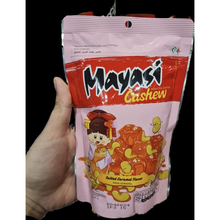 

Ready Mayasi Cashew 100 Gram Kacang Mede Salted Caramel / Roasted Corn