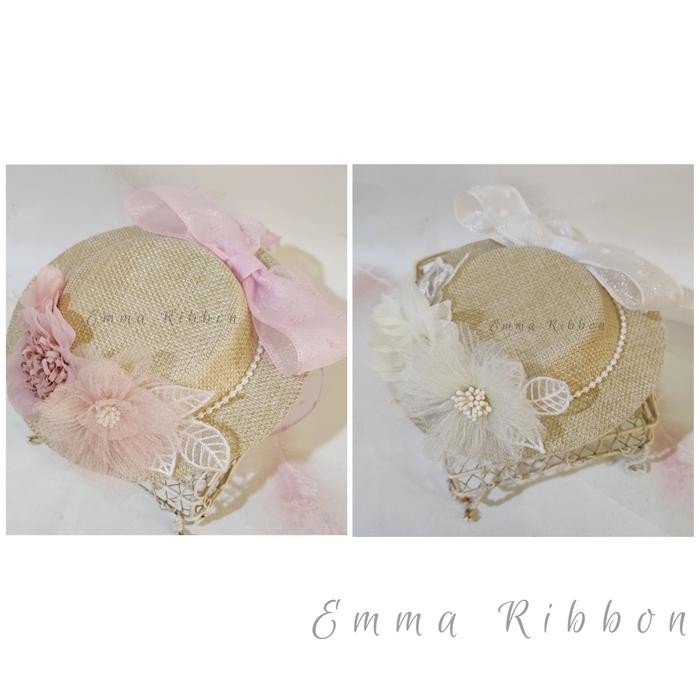 Bando Topi/ Topi Goni/ Bando Bunga/ Bandana Bayi Topi/ Jepit Topi