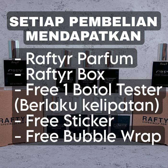 [Allthebest] Parfum Sang X Pria Biru Original 100% 35ml Tahan Lama By RAFTYR