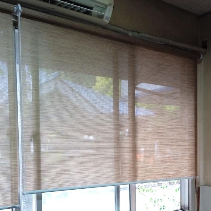 trai gulung, vertical blind lipat, tirai gulung kain.