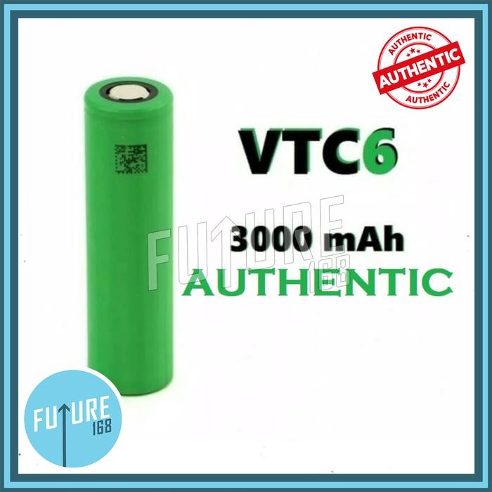 VTC6 Battery 18650 3000mAh AUTHENTIC 100%, Baterai Sony VTC 6