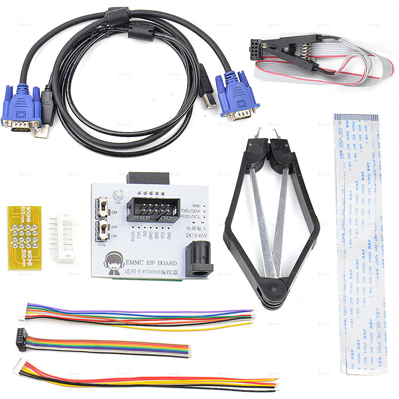 Rt809H Universal Programmer Emmc-Nand Flash Programmer With 27 Items Full Adapters High Programming