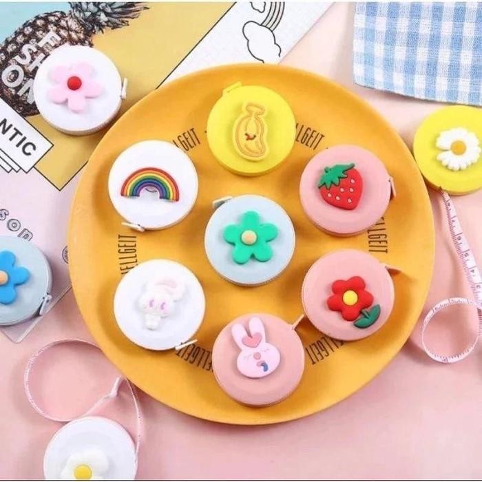 [Bestgood] Meteran Baju Karakter/Meteran Baju Gulung Mini Karakter Portabel 150 cm