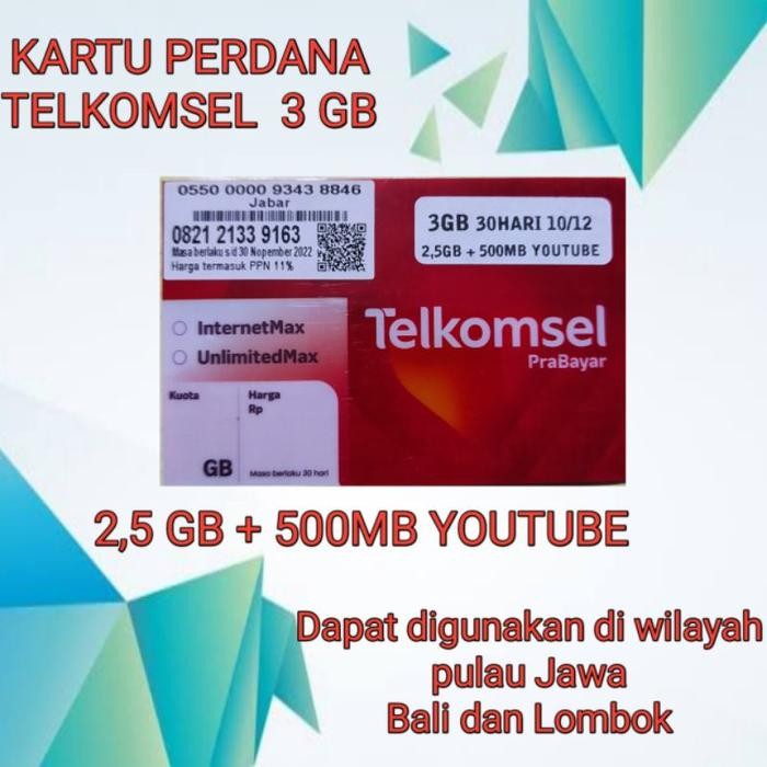 (Expert) Telkomsel 3GB - Kartu Telkomsel 3GB Internet Max