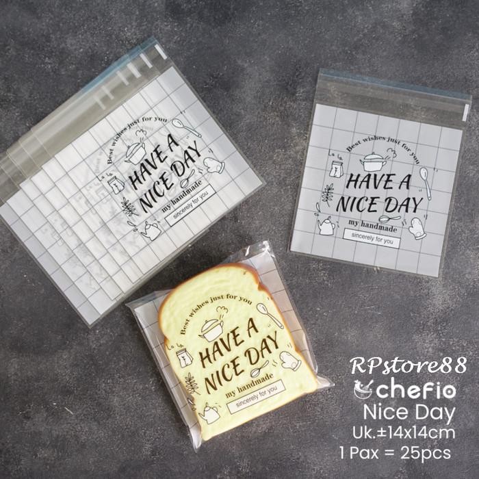 (Expert) Plastik Roti OPP Motif Bunga 14x14 Plastik Kue Cake Roti Tawar Sobek