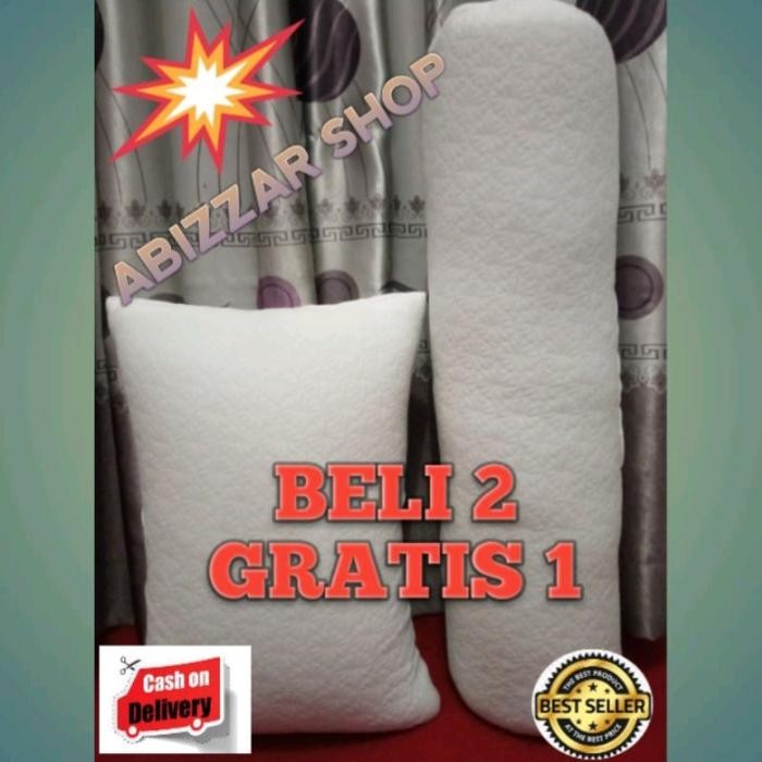 2 guling & 1 bantal memory foam